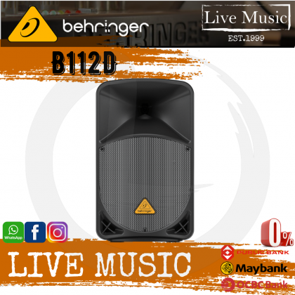 Behringer Eurolive B112D 1000-Watt 12" Powered Speaker - Each ( B-112D ...